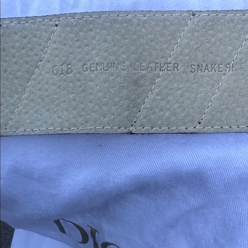 Dior Metallic Silver and Brown Belt - Picture 4 of 6